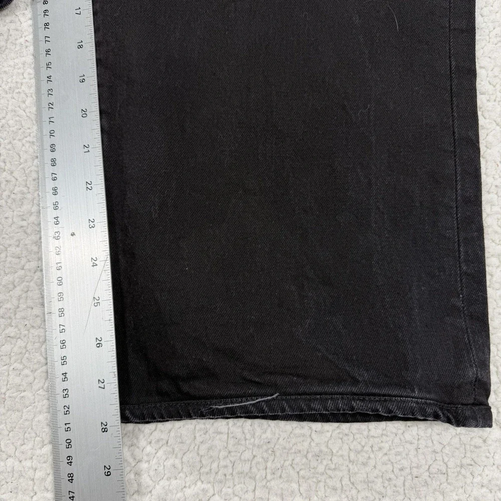 Levi's 505 Jeans Men's 48x30 (Actual‎ 48x28) Black Casual Streetwear Grunge